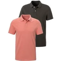 John Devin Poloshirt (2-tlg., im-2er-Pack) mit dezenter- hochwertiger Logostickerei - 2er-Sparpack