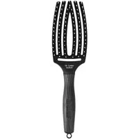 OLIVIA GARDEN Haarbürste Olivia Garden Haarbürste Fingerbrush Care Iconic Full Black, Schnellere Luftzirkulation, weniger Hitzeschäden