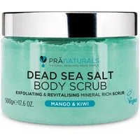 PraNaturals Salzpeeling Feuchtigkeitsspendend & pflegend, Natürlichen Ölen & Mineralstoffen, Peeling mit 100 % Bio- Salz aus dem Toten Meer