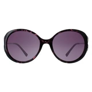 INVU Round Womens Dark Tortoise Lila Demi Gold Lila Polarized B2117