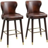 HOMCOM Barhocker Barhocker im 2er Set