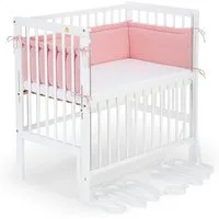 FabiMax Beistellbett Flex weiß, 2in1, Beistellbett und Stubenbettchen in Einem, innovatives Seitenteil