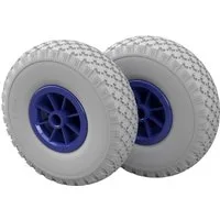 SUPROD Ersatzrad PU Rad Ø 260 mm 3.00-4 Gleitlager Sliprad Sackkarrenrad PANNENSICHER (2 St)