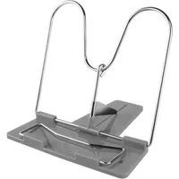 Stylex Schreibwaren Buchstütze Leseständer / Buchhalter / Buchständer / mit Metallbügel / Farbe: grau