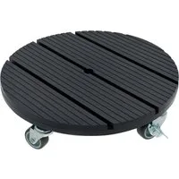 hrb Pflanzenroller WPC Rolluntersetzer Blumenroller witterungsbestaendig 80 kg Tragkraft