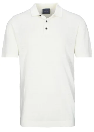 COMMANDER Finest Clothing - Polo-Pullover, 1/2 Arm snow white - Gr. - S