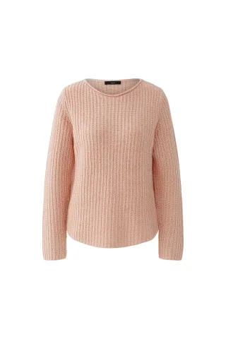 Oui - NAOLIN Pullover Baumwollmischung dusty rose - Gr. - 34