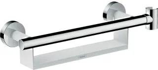 Hansgrohe Haltegriff Comfort weiss/chrom mit Brausenhalter und Ablage, 26328400 26328400
