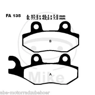 EBC TT Bremsbeläge vorne Quad ATV Goes SSV 520 UTX Bj. 2009-2010