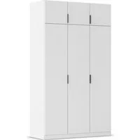 rauch Kleiderschrank Drehtürenschrank Schrank Garderobe Ankleide Schlafzimmer LAGOA (3 verschiedene Ausstattungen BASIC/CLASSIC/PREMIUM (inkl. SOFT-CLOSE) moderne Kantengriffe aus Metall, optional mit Aufsatz MADE IN GERMANY