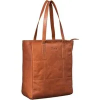 Benthill Shopper Damen Echt Leder Handtasche Frauen Schultertasche Groß Henkeltasche, Reißverschlussfach