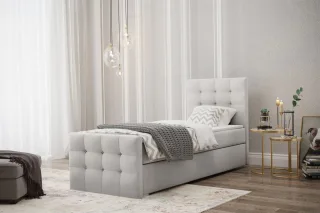 Boxspringbett Schlafzimmerbett Bett MAURO 100x200cm in div. Farbvarianten
