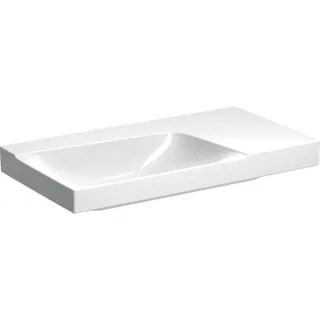 Geberit Xeno2 Waschtisch m. Ablagefläche rechts, 90x48cm ohne Hahnloch, ohne Überlauf, KeraTect, 500 500534011