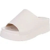 Ital-Design Damen Plateau Sandale Slip-on mit offener Zehenpartie Plateausandaletten (91849180) Keilabsatz/Wedge Keilsandaletten in Weiß