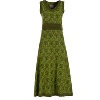 Vishes Maxikleid Langes Kleid Jersey Baumwolle Ornament Print Ärmellos Alternative Mode, Boho, Hippie, Ethno, Festival