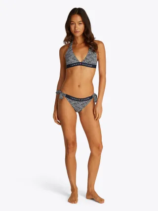 HALTER RP PRINT illustrated wave dark night navy - Gr. - XL