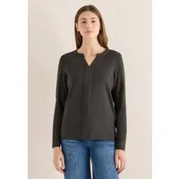 CECIL Langarmshirt aus Baumwolle mit Stretchante
