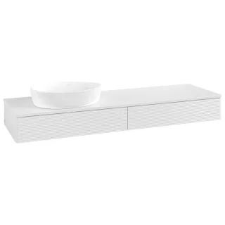 Villeroy & Boch Antao Waschtischunterschrank 1600x190x500mm L15110GF mit Beleuchtung mit Struktur FK/AP: GF/0