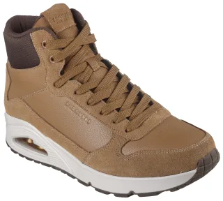 Skechers Sneaker "UNO", Mid Cut Sneaker, Schnürboots mit gepolstertem Schaftrand