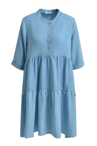 HeartKiss - Dress Tencel light denim - Gr. - S