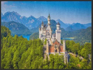 Fussmatte Schloß Neuschwanstein 4924 | Größe: 60 cm x 45 cm