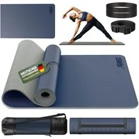 RE:SPORT Gymnastikmatte 183 x 61 x 0,6 cm mit Tragetasche Yogamatte TPE Fitnessmatte (rutschfest), Trainingsmatte mit Tragegurt Fitness Gymnastik Pilates Workout