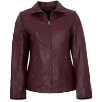 Maddox Lederjacke Paulina MADDOX - Damen Lederjacke Lammnappa bordo