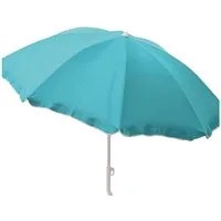 Marabellas Shop Sonnenschirm Strandschirm knickbar ca. 160 cm aus Polyester mit UV-Schutz und Mast, höhenverstellbar