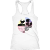 Neverless Tanktop Damen Tank-Top California Surfing Palmen Summer Racerback-Tank