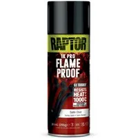 U-POL Sprühlack RAPTOR FEUERFEST - Hitzebeständig bis 1000°C - auf Auspuffkrümmer usw., Hitzebeständig bis 1000°C