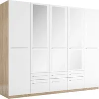 priess Kleiderschrank Schrank Garderobe Wäscheschrank Barcelona in 5 Breiten viel Stauraum, geräumige Schubkästen, mit Spiegel, MADE IN GERMANY