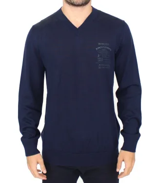 V-Ausschnitt Merinowollpullover