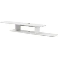 en.casa TV-Regal, »Støvring« mit 4 Ablageflächen 150x25x21 cm Weiß