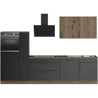 wiho Küchen Küchenzeile Elba, wahlweise mit Hanseatic E-Geräten, Breite 310 cm