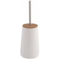 axentia WC-Garnitur Bonja Wellness, (1-tlg), mit Edelstahlgriff & Bambusdeckel - ø11,5 x 35 cm