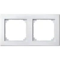 Rahmen zweifach waagerecht und senkrecht Montage, Duroplast, glänzend, 462219 weiß (glänzend), Retail