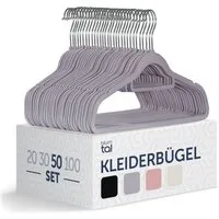 Blumtal Kleiderbügel Rutschfest - Samtoptik - Platzsparend, (50-tlg), Premium inkl. Krawattenhalter, 360° drehbar, Anti-Rutsch Bügel