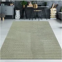 TeppichHome24 Teppich Teppich Wohnzimmerteppich 3D-Effekt, rechteckig, Höhe: 14 mm, pflegeleicht, robust, langlebig, hoch-tief-struktur, 3-D Effekt