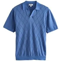 Next Poloshirt N. Premium Trophy-Poloshirt aus Strick mit Leinen (1-tlg)