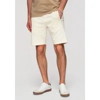 OMBRE Shorts Herren Relaxed Fit Shorts mit elastischem Bund Creme XL (kein Set, 1-tlg)