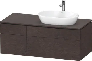Duravit L-Cube Konsolenwaschtischunterbau wandhängend Eiche dunkel gebürstet Matt 1220x550x482 mm - LC4874072720000