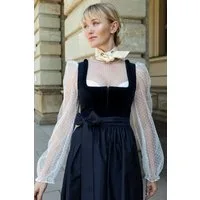MarJo Dirndl Samt Dirndl 2tlg. - EMMERING - marine