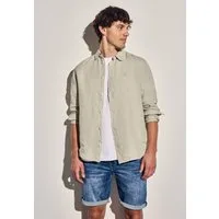 STREET ONE MEN Leinenhemd mit Knopfleiste