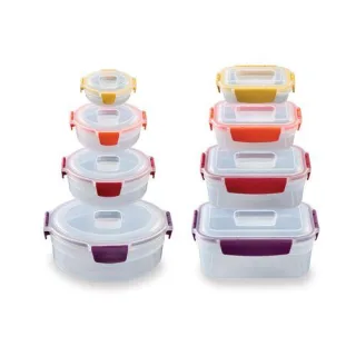 Joseph Joseph Nest Lock 8-tlg. Frischhaltedosen- Set Rund und E