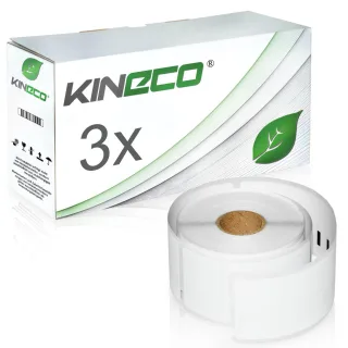 3 Etiketten für Dymo 99012 S0722400 36x89mm