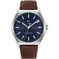 Tommy Hilfiger Quarzuhr BRUCE 1710669, Armbanduhr, Herrenuhr, Lederarmband, analog