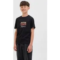 Jack & Jones Junior T-Shirt JORCANGGU mit Druck und angenehmem Tragegefühl bedruckt, modisch, regular fit, Single Jersey, Rundhals