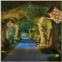 LQWELL LED Solarleuchte Solar Gießkanne mit Wasserfall Lichterkette Lampe, 3 Stück Jahrgang Solar Lanterne Garten Lampe, Warmweiß, für Hof, Path Rasen, Wege, Terrasse, Yard Deko