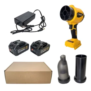 Drillpro 21V Cordless Brushless Blower 760W High Speed Motor 32000 RPM Lightweight Design Powerful Airflow Adjustable Sp