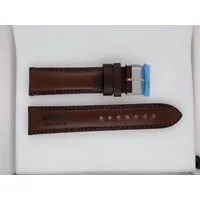 ZEPPELIN Uhrenarmband Herren Lederarmband dunkelbraun mit Zeppelin Logo